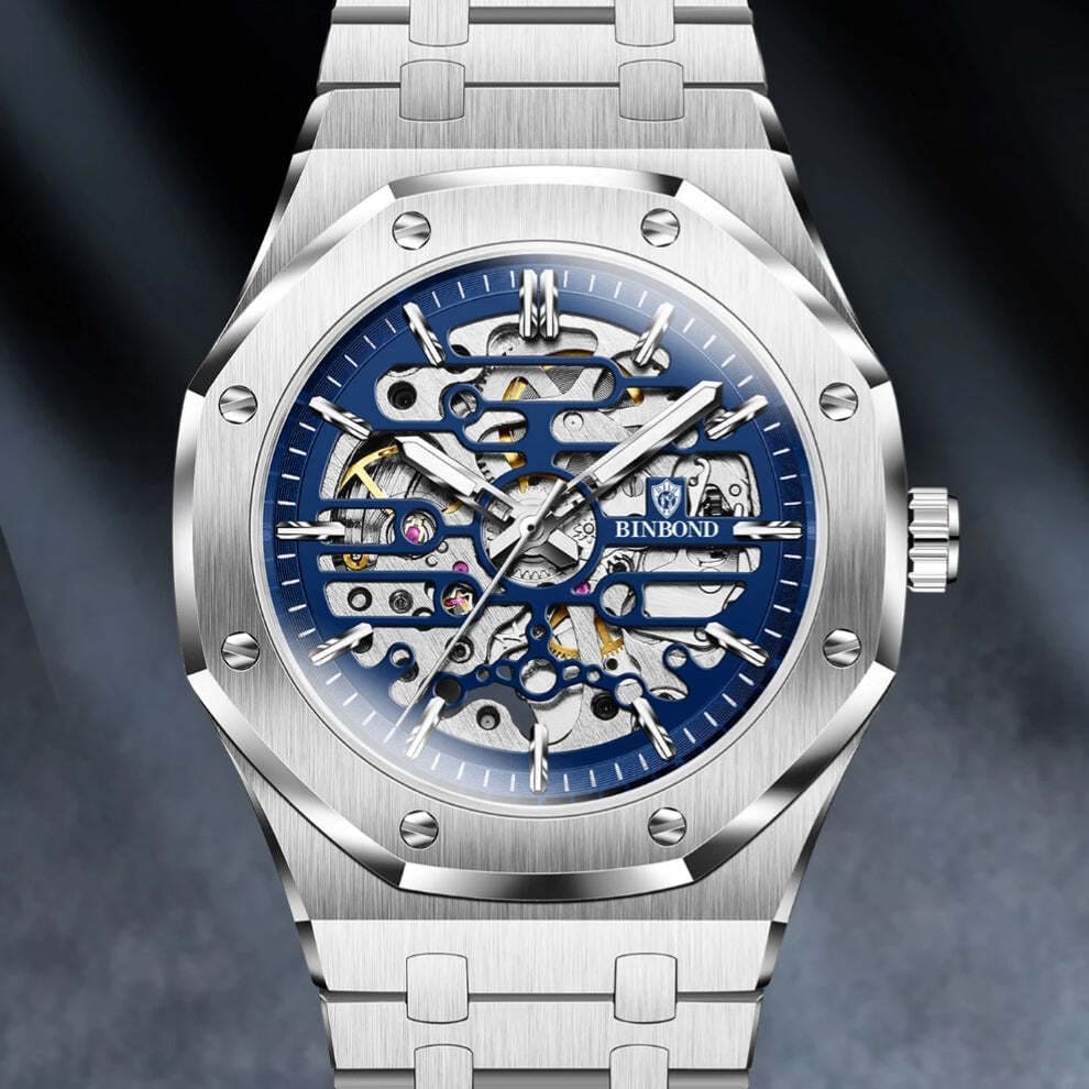Montre Binbond inoxydable vue de face 