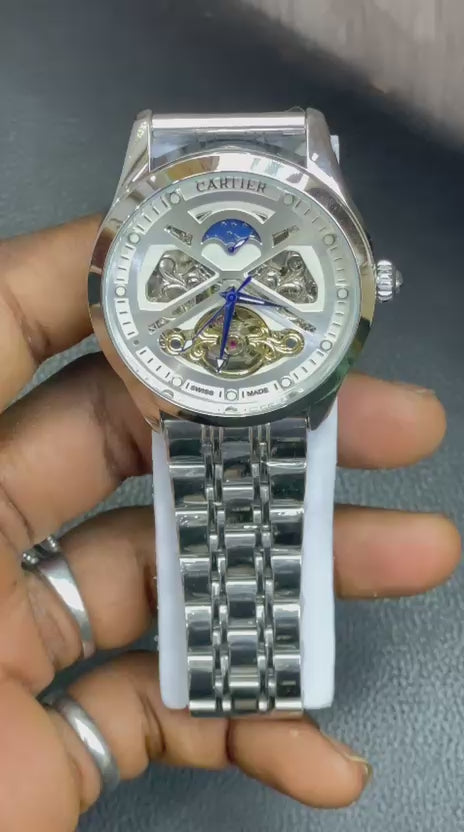 Montre Automatique Cœur Ouvert Multicolore