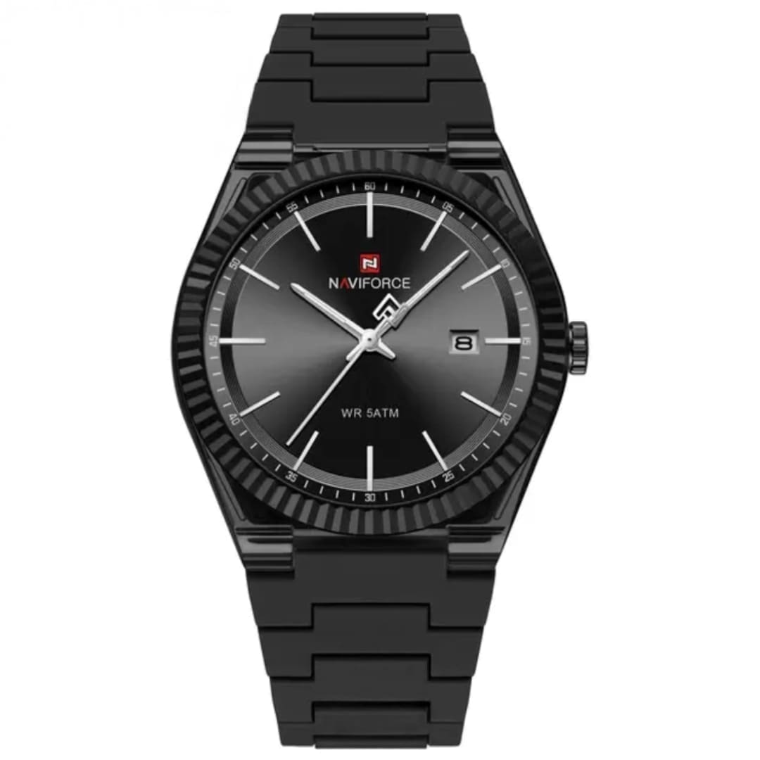 Montre Naviforce cadran dégradé bleu - vue d'ensemble avec boîte