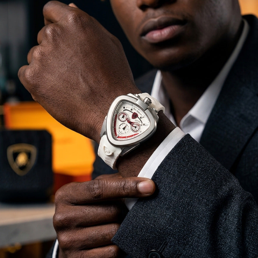 Montre Chronographe Boîtier Triangulaire