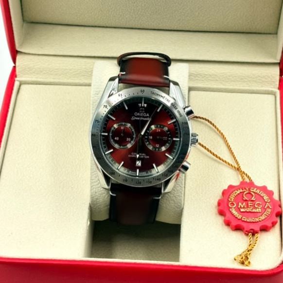 Montre homme bracelet cuir, vue de face du cadran – photo 5