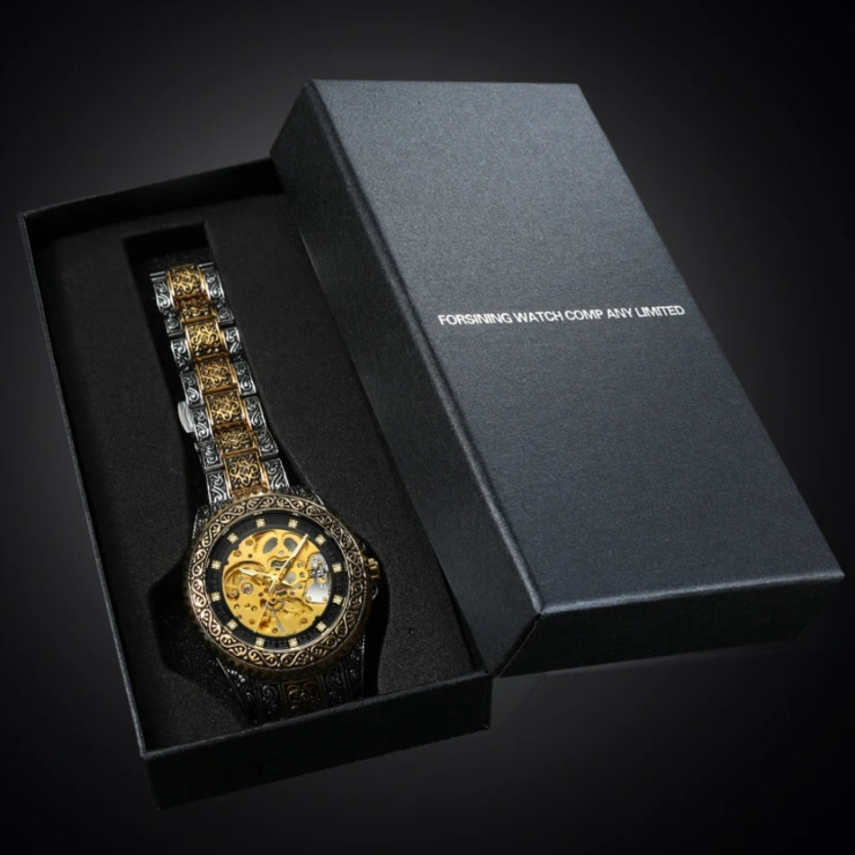 Montre Squelette Royale Forsining GMT1213 - Vintage pour homme – vue 10