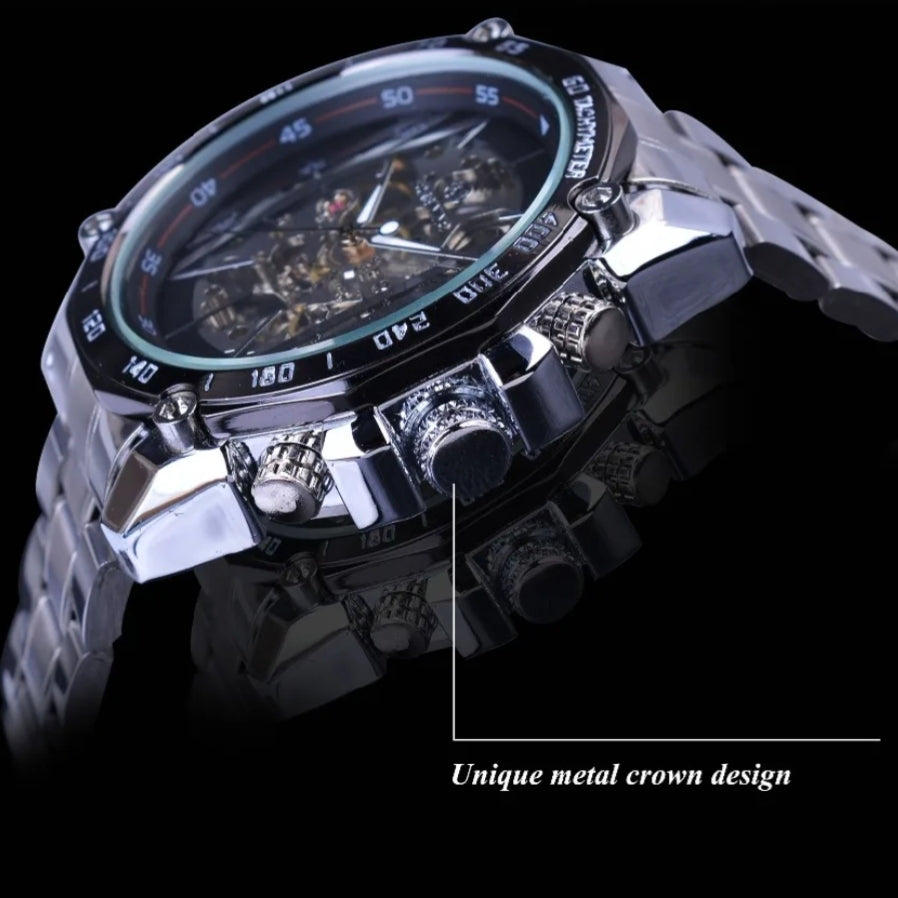 Montre Squelette Forsining GMT997 - Acier Sport pour homme – vue 6