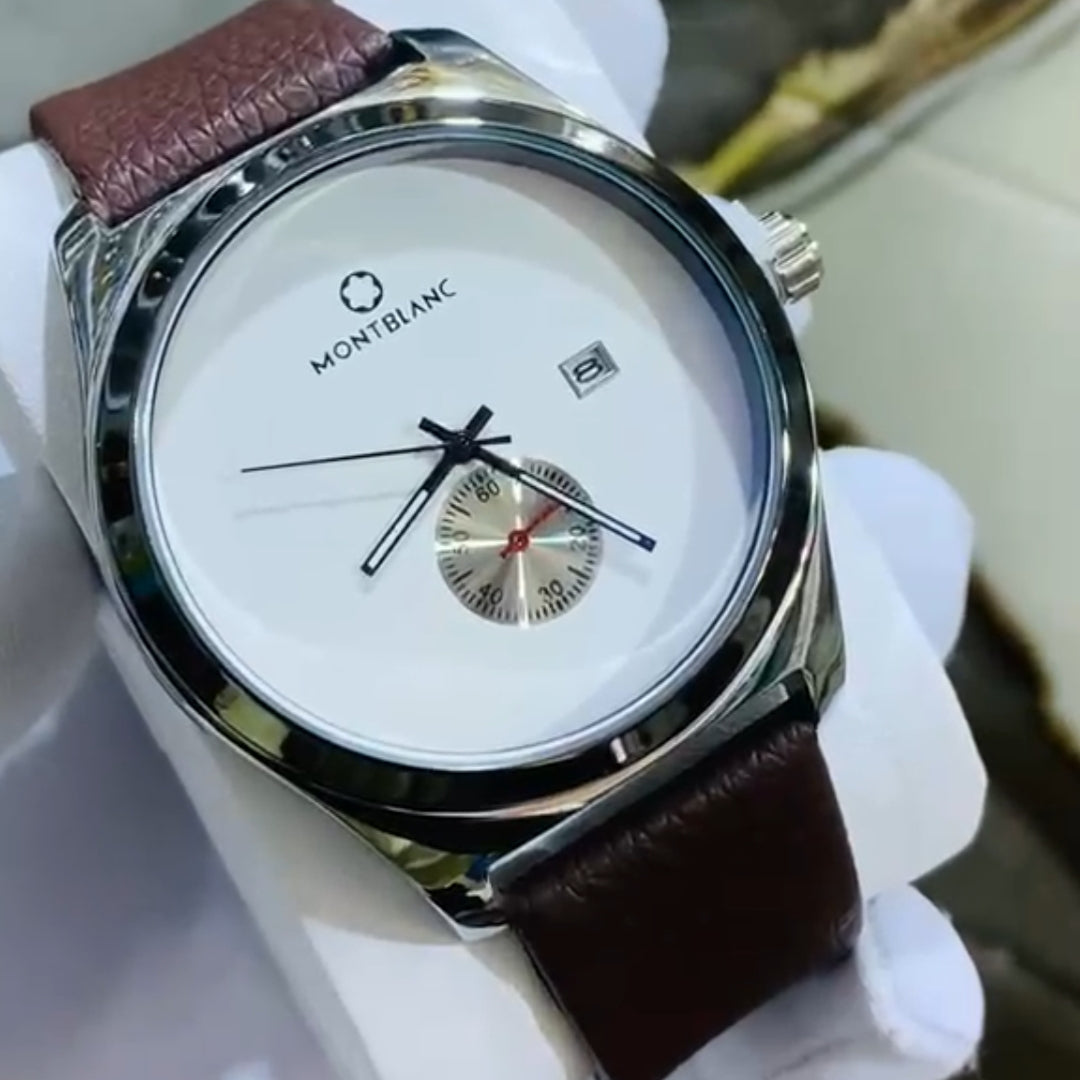 Montre Homme Elite – Cadran Épuré & Bracelet Cuir