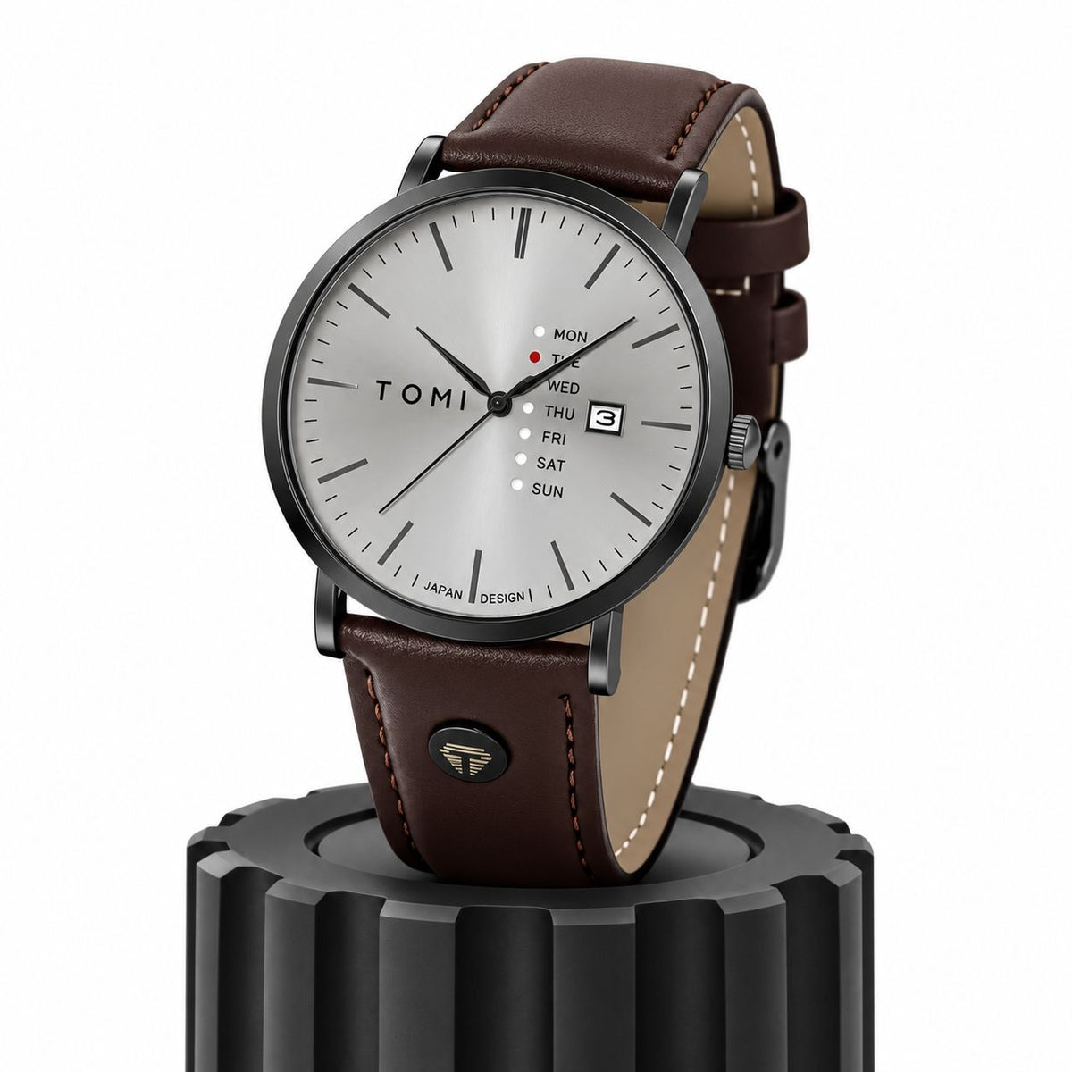 Montre TOMI T-019 Maverick en cuir – Homme