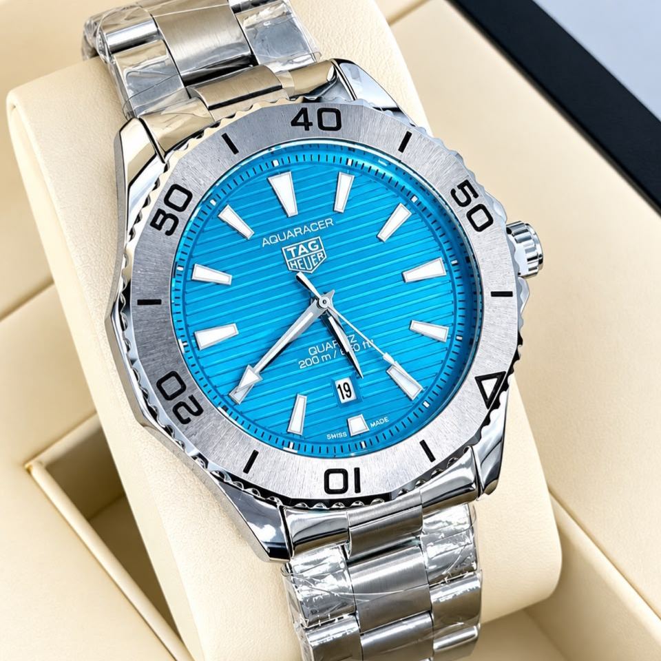 Montre homme bracelet acier et lunette graduée, disponible en plusieurs cadrans – photo 5