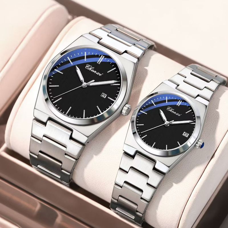 Pack de 2 Montres Assorties Homme et Femme - Mouvement Quartz & Calendrier