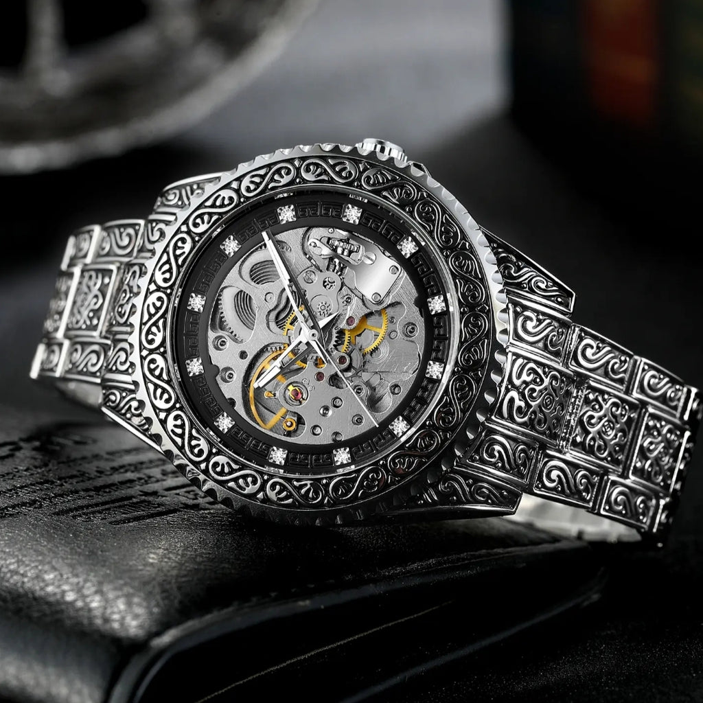 Montre Squelette Royale Forsining GMT1213 - Vintage pour homme – vue 9