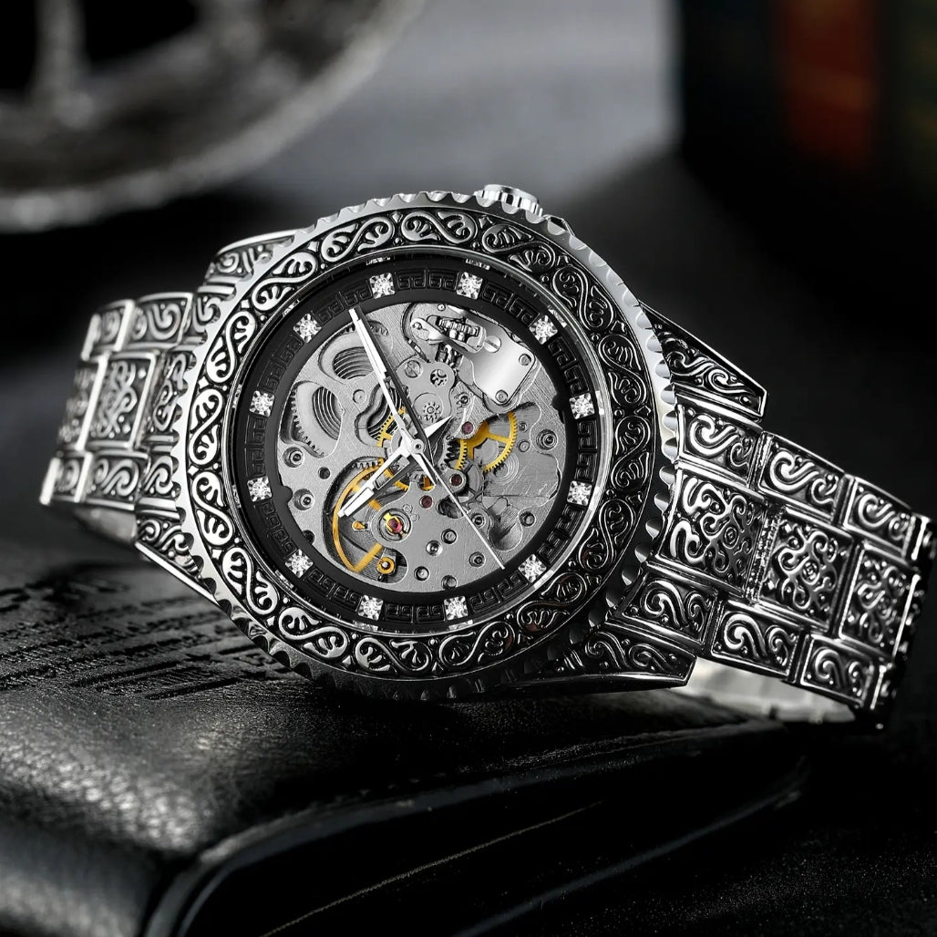 Montre Squelette Royale Forsining GMT1213 - Vintage pour homme – vue 9
