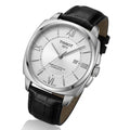 Montre Homme Classique – Boîtier Coussin, Chiffres Romains et Bracelet Cuir