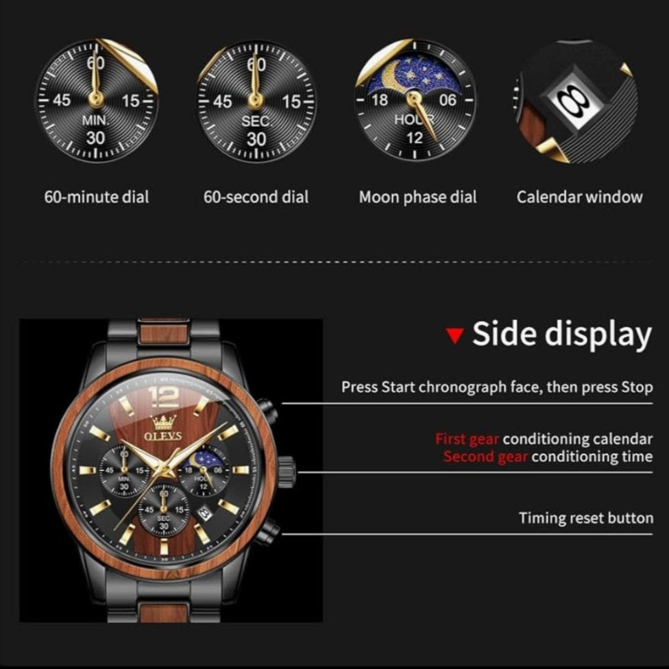 Montre OLEVS 3645, vue d'ensemble du produit
