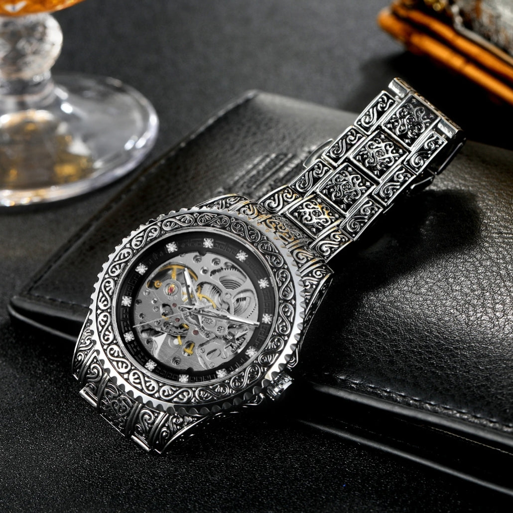 Montre Squelette Royale Forsining GMT1213 - Vintage pour homme – vue 7