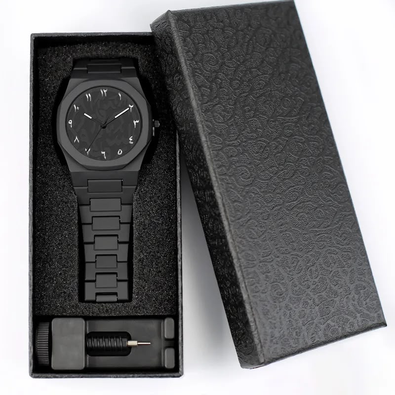 Montre homme à chiffres arabes, disponible en 6 cadrans – photo 6
