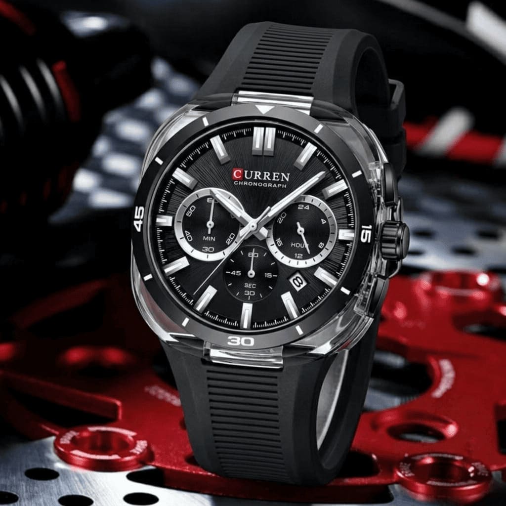 Montre homme Curren chronographe sport - vue de profil