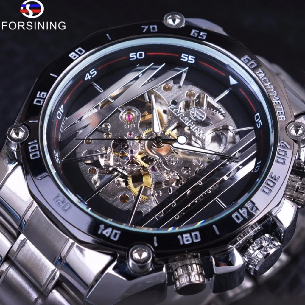 Montre Squelette Forsining GMT997 - Acier Sport pour homme – vue 5