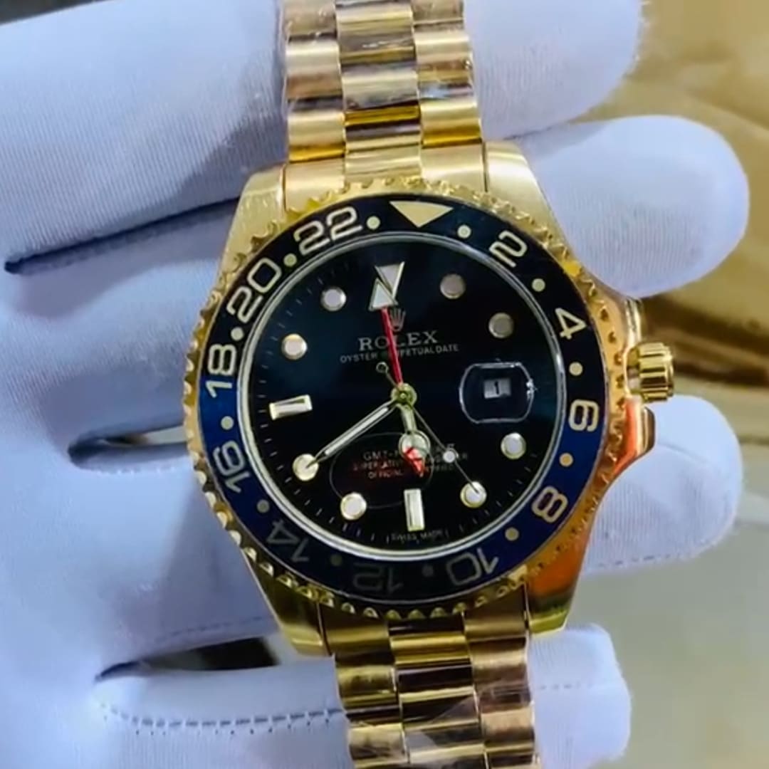 Montre Homme Cadran Alvéolé Doré